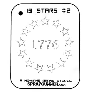 NO-NAME Brand Thirteen Stars Stencil #2 - SprayGunner