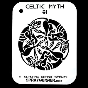 NO-NAME Brand Celtic Myth Stencil #1