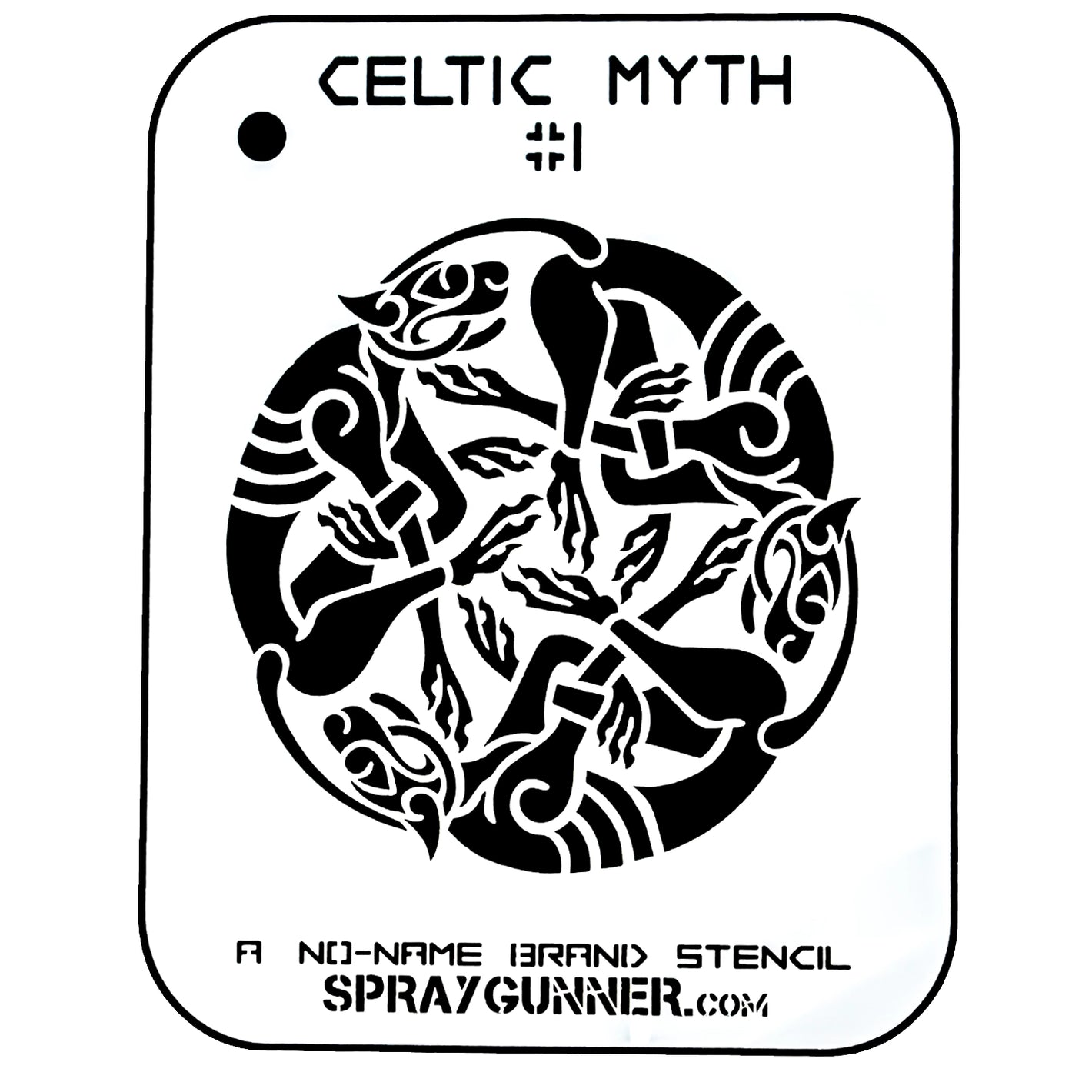 NO-NAME Brand Celtic Myth Stencil #1