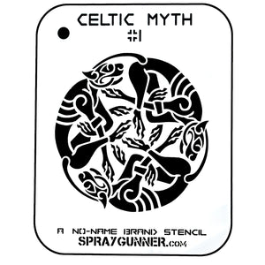 NO-NAME Brand Celtic Myth Stencil #1