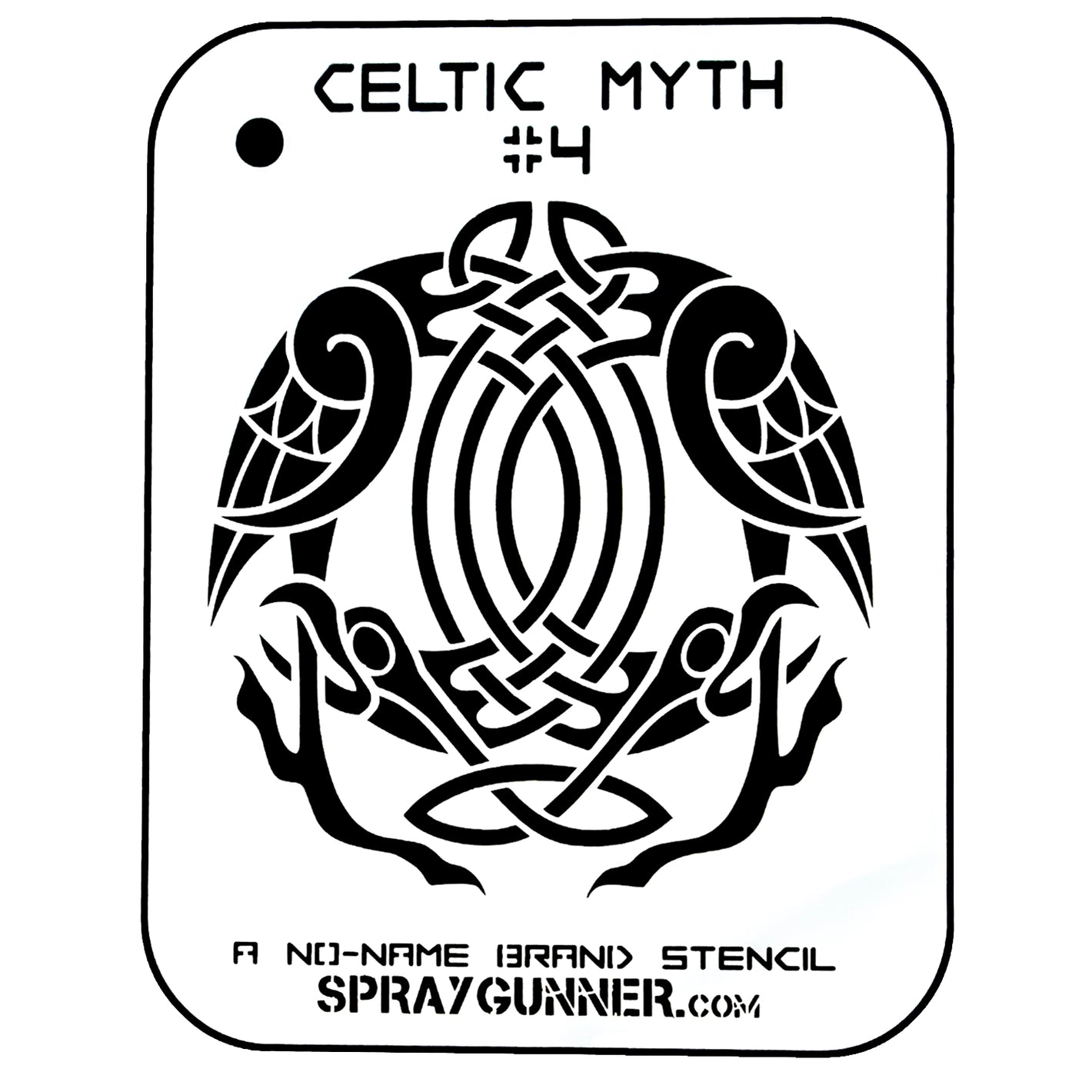 NO-NAME Brand Celtic Myth Stencil #4