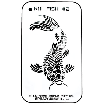 NO-NAME Brand Koi Fish Stencil #2