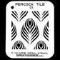 NO-NAME Brand Peacock Tile Stencil #1