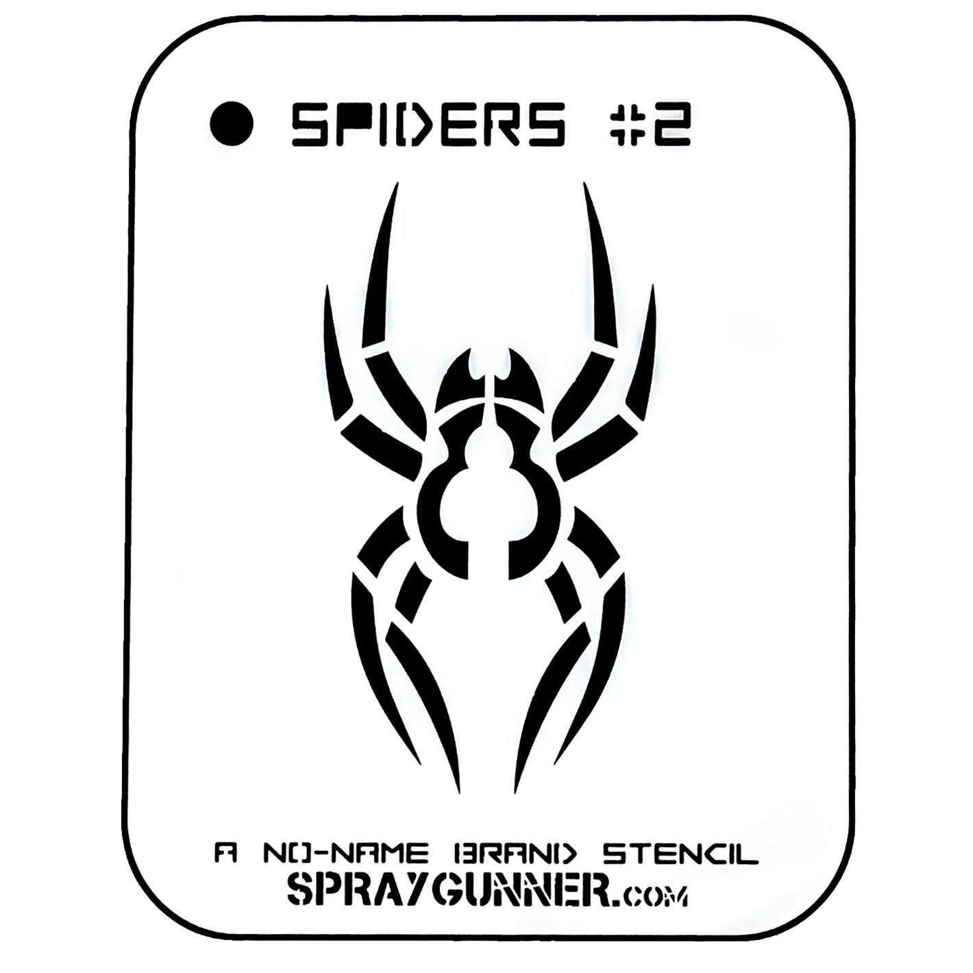 NO-NAME Brand Spiders Stencil #2