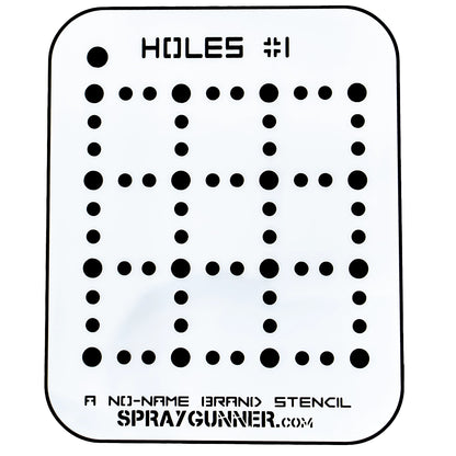 NO-NAME Brand Holes Stencil #1