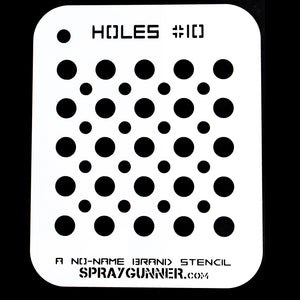 NO-NAME Brand Holes Stencil #10