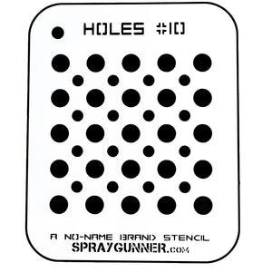 NO-NAME Brand Holes Stencil #10