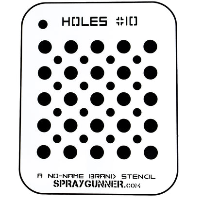 NO-NAME Brand Holes Stencil #10