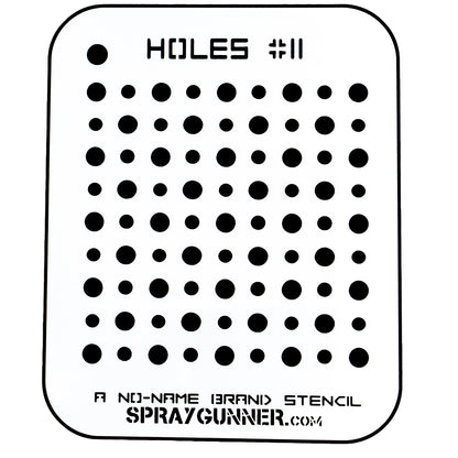 NO-NAME Brand Holes Stencil #11