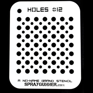 NO-NAME Brand Holes Stencil #12