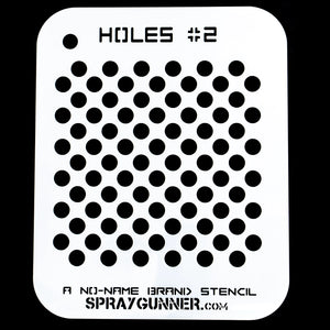 NO-NAME Brand Holes Stencil #2