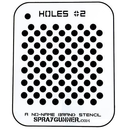 NO-NAME Brand Holes Stencil #2