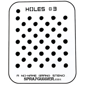 NO-NAME Brand Holes Stencil #3