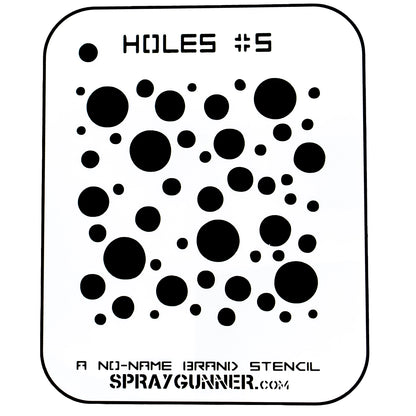 NO-NAME Brand Holes Stencil #5 - SprayGunner