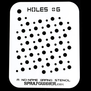 NO-NAME Brand Holes Stencil #6