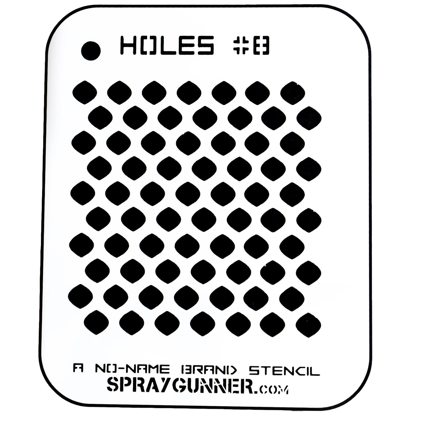 NO-NAME Brand Holes Stencil #8