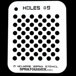 NO-NAME Brand Holes Stencil #9