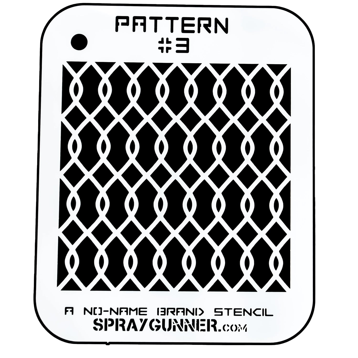 NO-NAME Brand Pattern Stencil #3 - SprayGunner