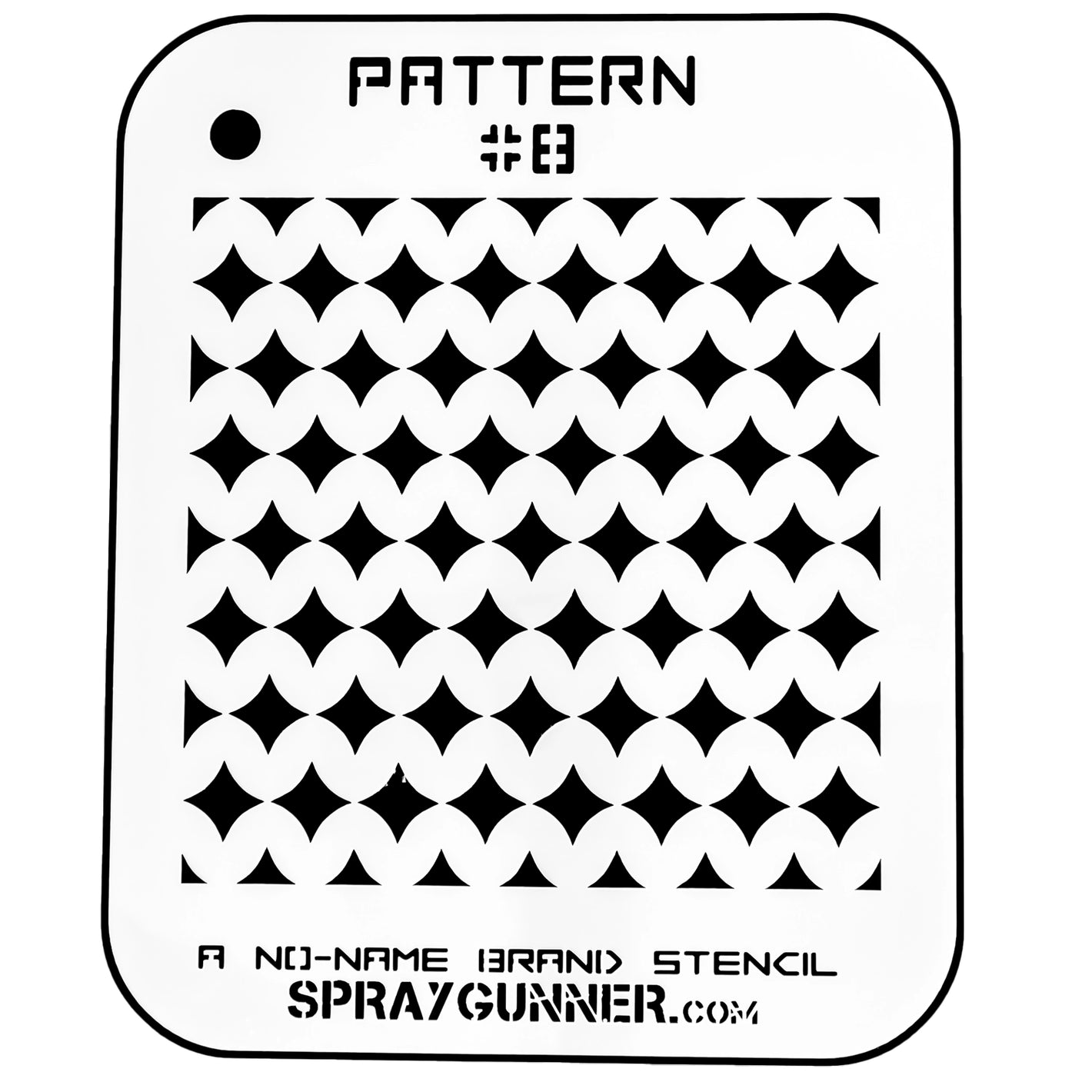 NO-NAME Brand Pattern Stencil #8