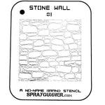 NO-NAME Brand Stone Wall Stencil #1 - SprayGunner