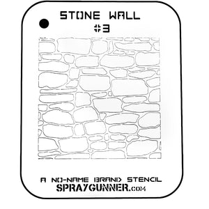 NO-NAME Brand Stone Wall Stencil #3 - SprayGunner