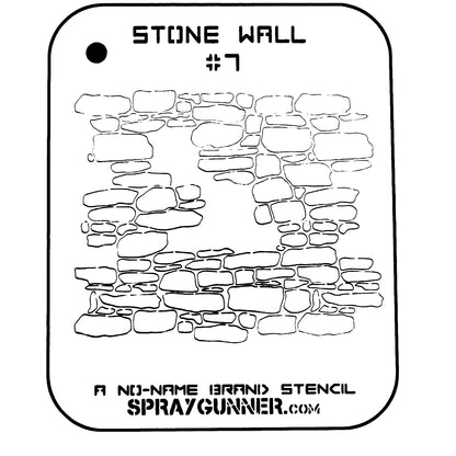 NO-NAME Brand Stone Wall Stencil #7 - SprayGunner