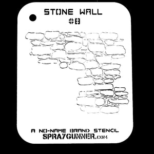 NO-NAME Brand Stone Wall Stencil #8