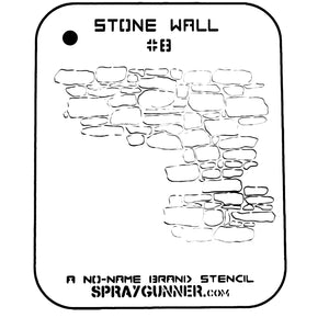 NO-NAME Brand Stone Wall Stencil #8 - SprayGunner