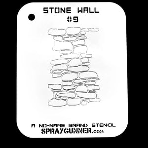 NO-NAME Brand Stone Wall Stencil #9 - SprayGunner