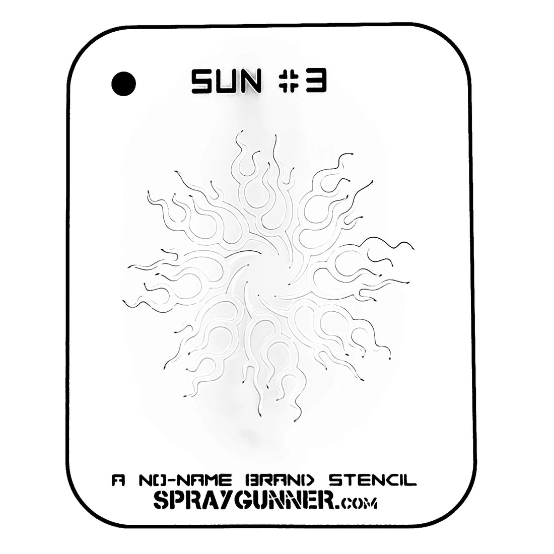 NO-NAME Brand Sun Stencil #3 - SprayGunner
