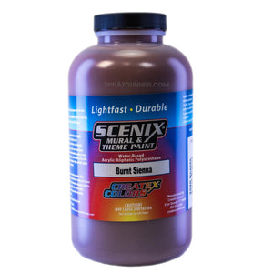 Scenix Mural & Theme Paint - Burnt Sienna (32 oz) Createx