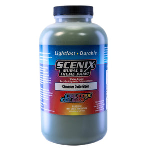 Scenix Mural & Theme Paint - Chromium Oxide Green (32 oz) Createx