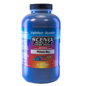 Scenix Mural & Theme Paint - Phthalo Blue (32 oz) Createx at SprayGunner