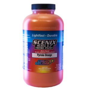 Scenix Mural & Theme Paint - Pyrrole Orange (32 oz) Createx