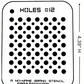 Holes #12 Stencil for airbrushing by NO-NAME Brand