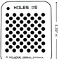 Holes #9 Stencil for airbrushing by NO-NAME Brand