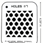 Hole #7 Stencil for airbrushing by NO-NAME Brand