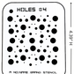 Holes #4 Stencil for airbrushing by NO-NAME Brand