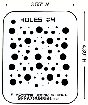 Holes #4 Stencil for airbrushing by NO-NAME Brand