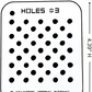 Holes #3 Stencil for airbrushing by NO-NAME Brand
