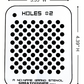 Holes #2 Stencil for airbrushing by NO-NAME Brand
