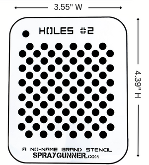 Holes #2 Stencil for airbrushing by NO-NAME Brand