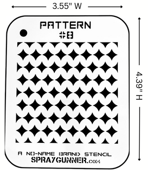Pattern #8 Stencil for airbrushing by NO-NAME Brand