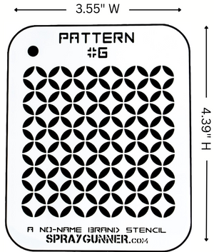 Pattern #6 Stencil for airbrushing by NO-NAME Brand