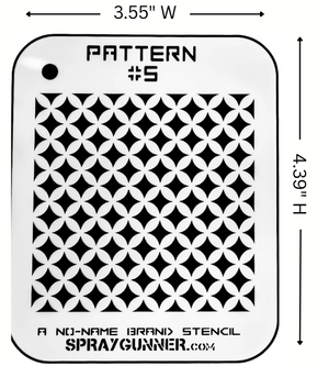 Pattern #5 Stencil for airbrushing by NO-NAME Brand