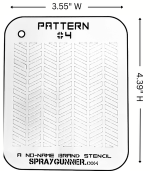 Pattern #4 Stencil for airbrushing by NO-NAME Brand