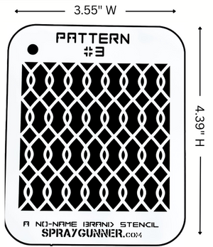 Pattern #3 Stencil for airbrushing by NO-NAME Brand