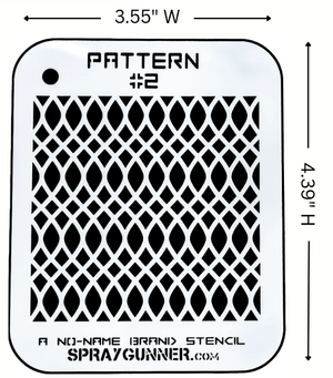 Pattern #2 Stencil for airbrushing by NO-NAME Brand