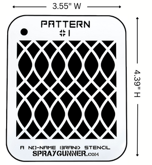 Pattern #1 Stencil for airbrushing by NO-NAME Brand