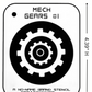 Mech Gears #1 Stencil for airbrushing by NO-NAME Brand